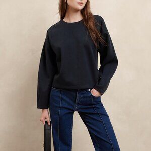 Banana Republic Cocoon Sweatshirt Heather Gray XXL Brand New Never Worn